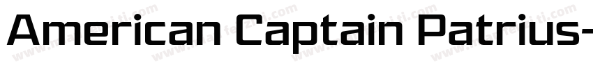 American Captain Patrius字体转换